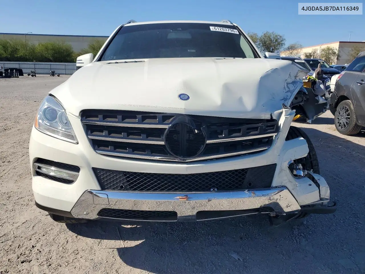2013 Mercedes-Benz Ml 350 VIN: 4JGDA5JB7DA116349 Lot: 61203796