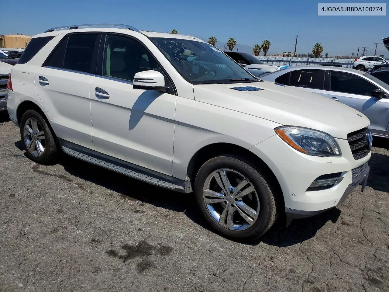 2013 Mercedes-Benz Ml 350 VIN: 4JGDA5JB8DA100774 Lot: 61226266