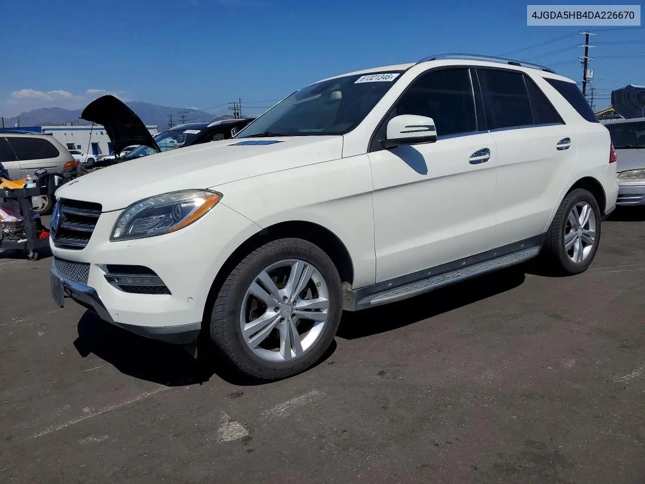 2013 Mercedes-Benz Ml 350 4Matic VIN: 4JGDA5HB4DA226670 Lot: 61321346