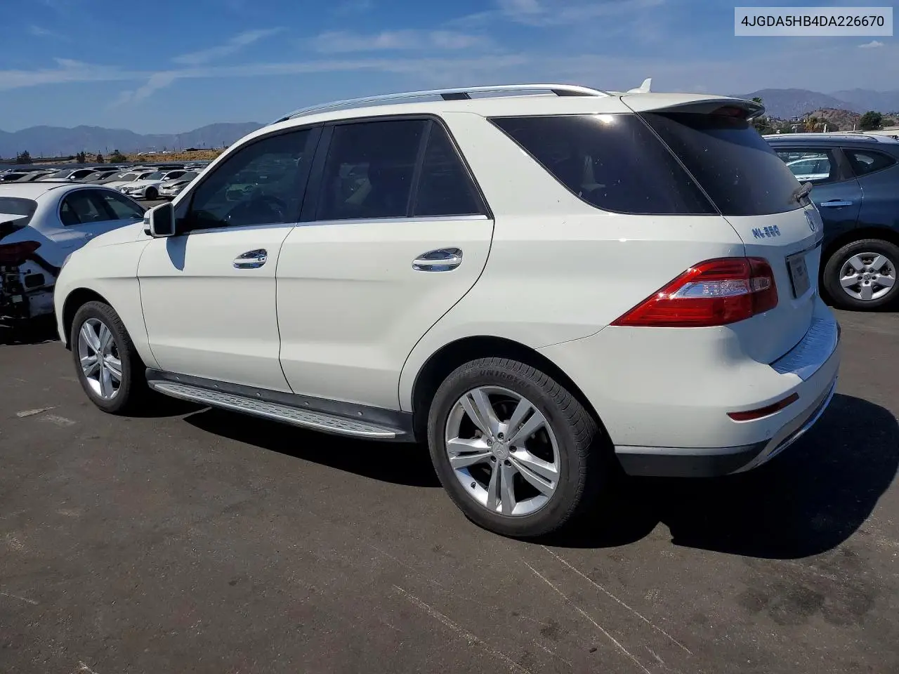 2013 Mercedes-Benz Ml 350 4Matic VIN: 4JGDA5HB4DA226670 Lot: 61321346