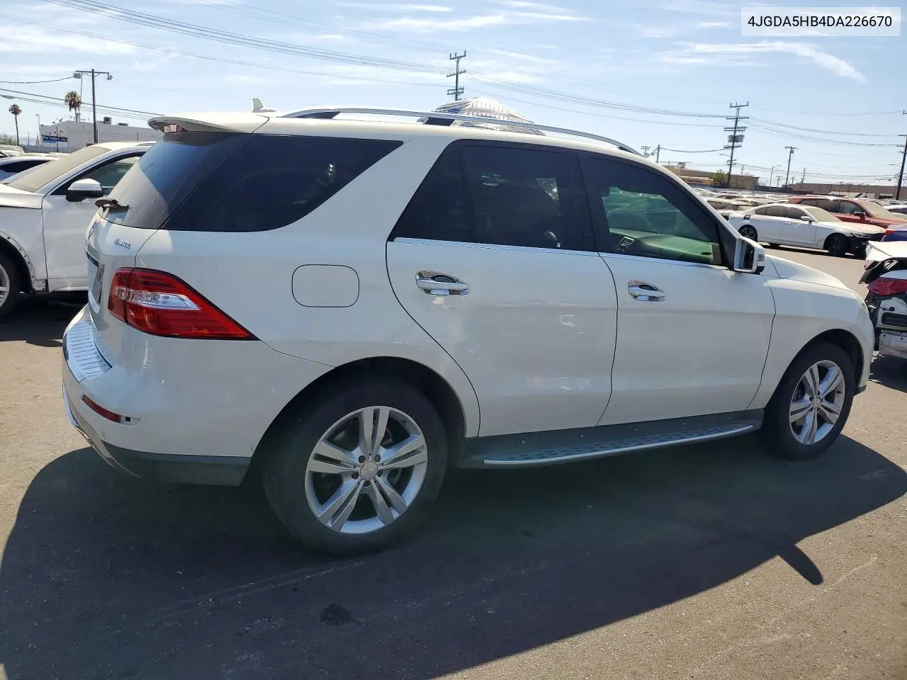 2013 Mercedes-Benz Ml 350 4Matic VIN: 4JGDA5HB4DA226670 Lot: 61321346