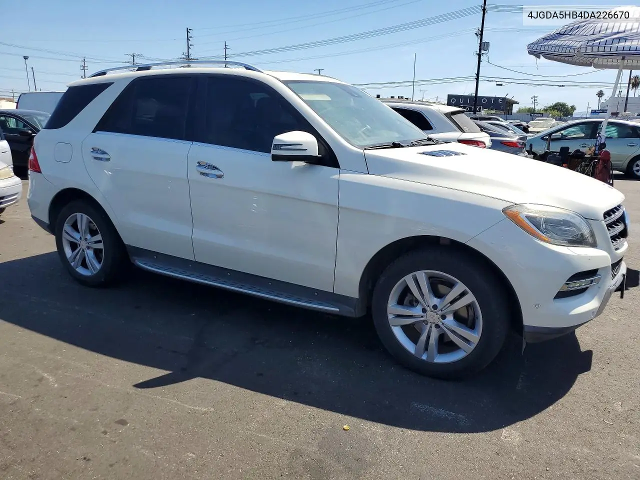 2013 Mercedes-Benz Ml 350 4Matic VIN: 4JGDA5HB4DA226670 Lot: 61321346