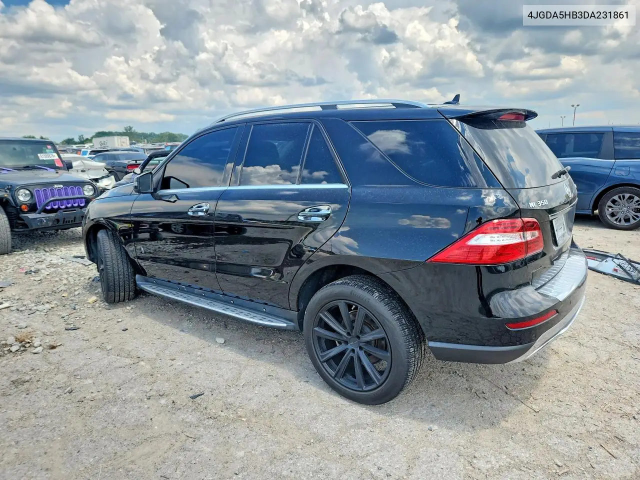 2013 Mercedes-Benz Ml 350 4Matic VIN: 4JGDA5HB3DA231861 Lot: 61534656