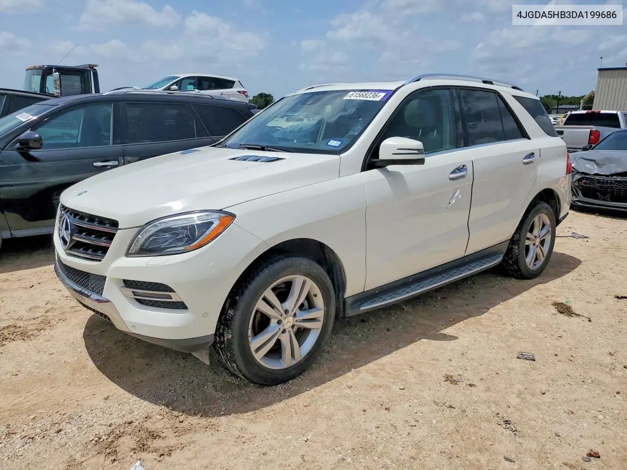 2013 Mercedes-Benz Ml 350 4Matic VIN: 4JGDA5HB3DA199686 Lot: 61568236