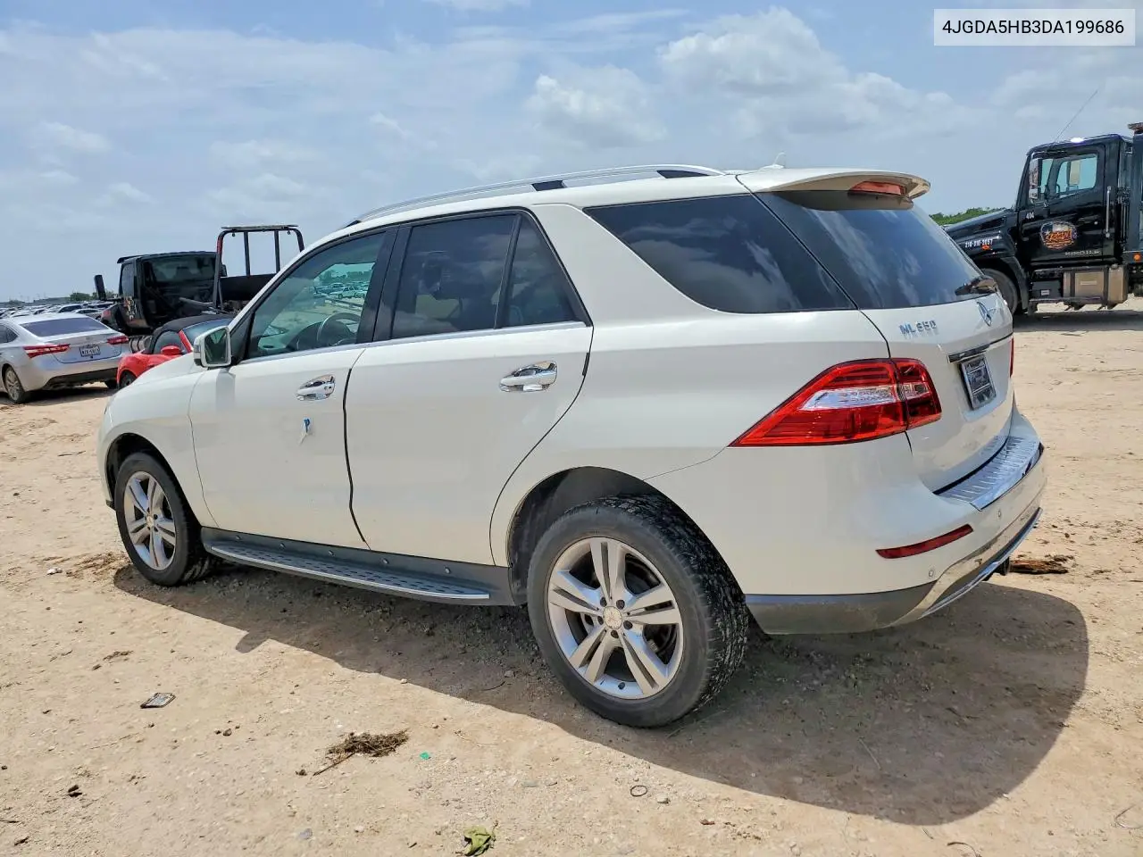 2013 Mercedes-Benz Ml 350 4Matic VIN: 4JGDA5HB3DA199686 Lot: 61568236