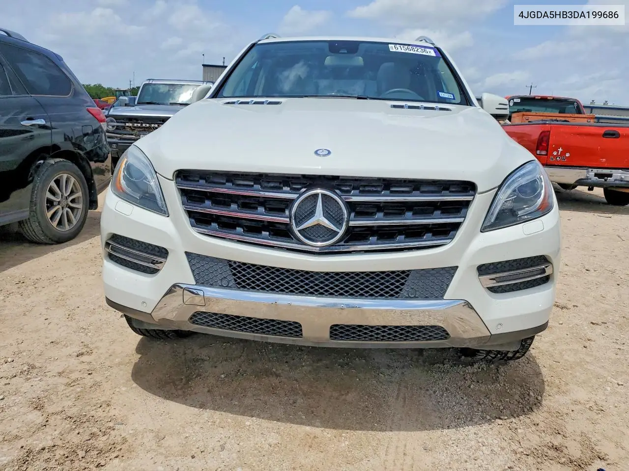 2013 Mercedes-Benz Ml 350 4Matic VIN: 4JGDA5HB3DA199686 Lot: 61568236
