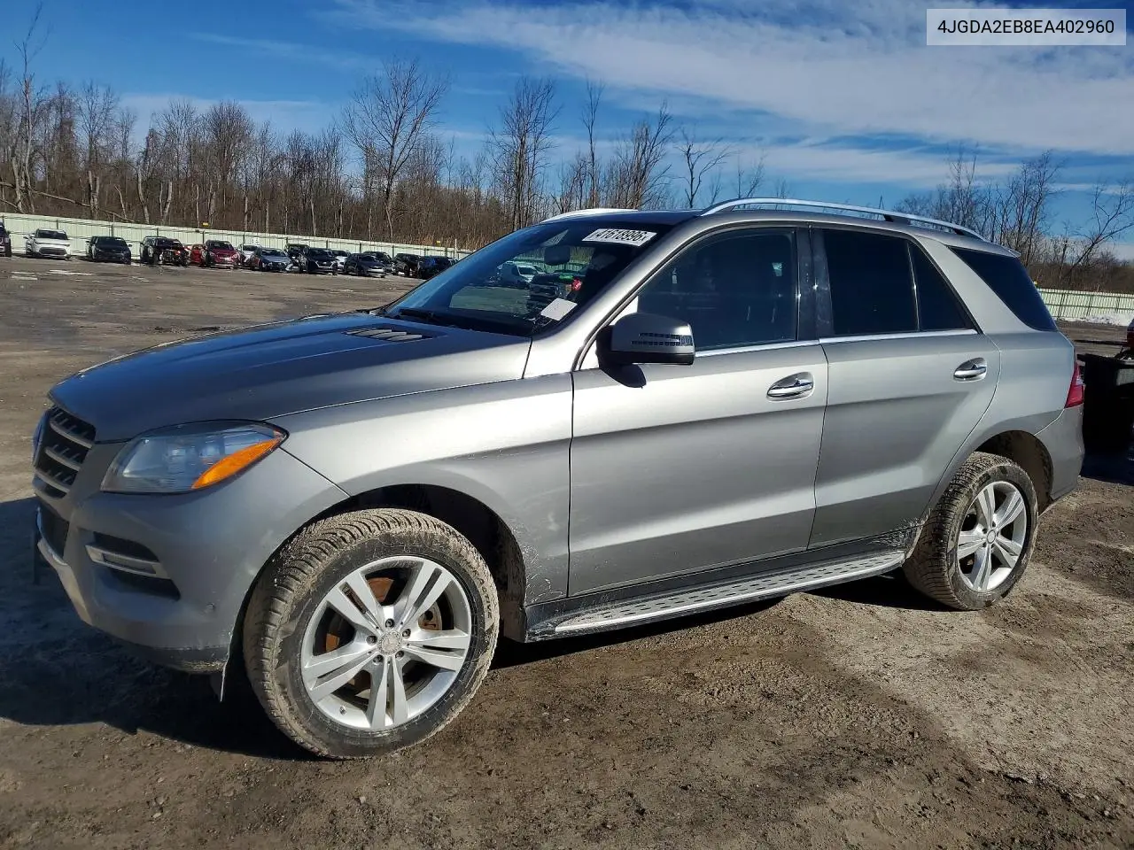 2014 Mercedes-Benz Ml 350 Bluetec VIN: 4JGDA2EB8EA402690 Lot: 41618996