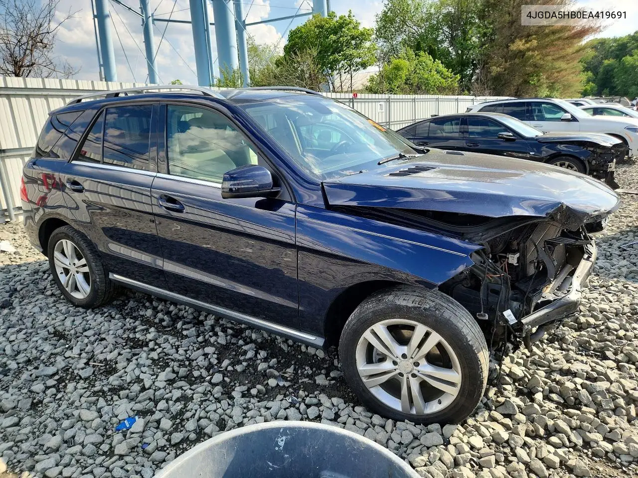 2014 Mercedes-Benz Ml 350 4Matic VIN: 4JGDA5HB0EA419691 Lot: 53761076