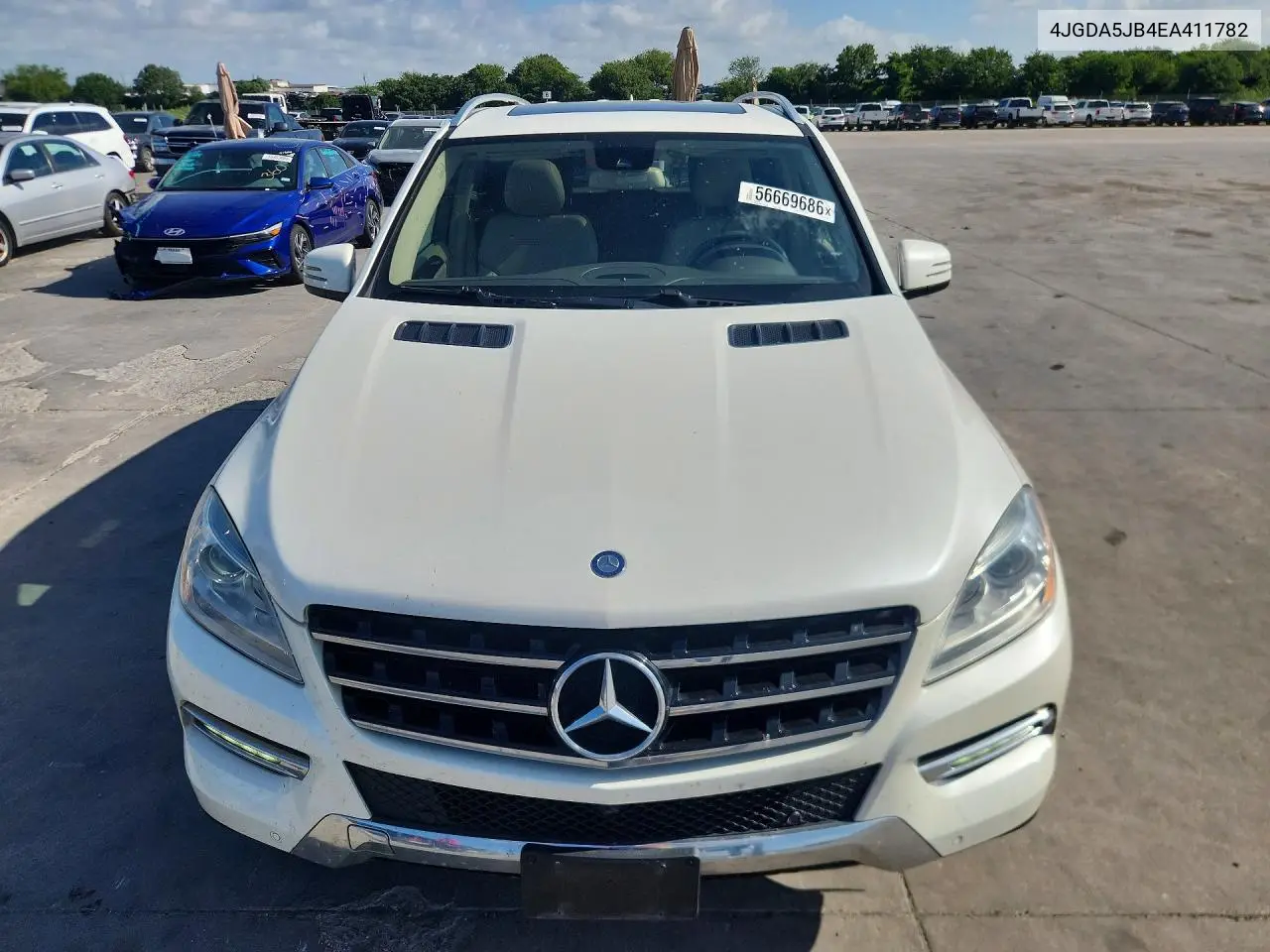 2014 Mercedes-Benz Ml 350 VIN: 4JGDA5JB4EA411782 Lot: 56669686