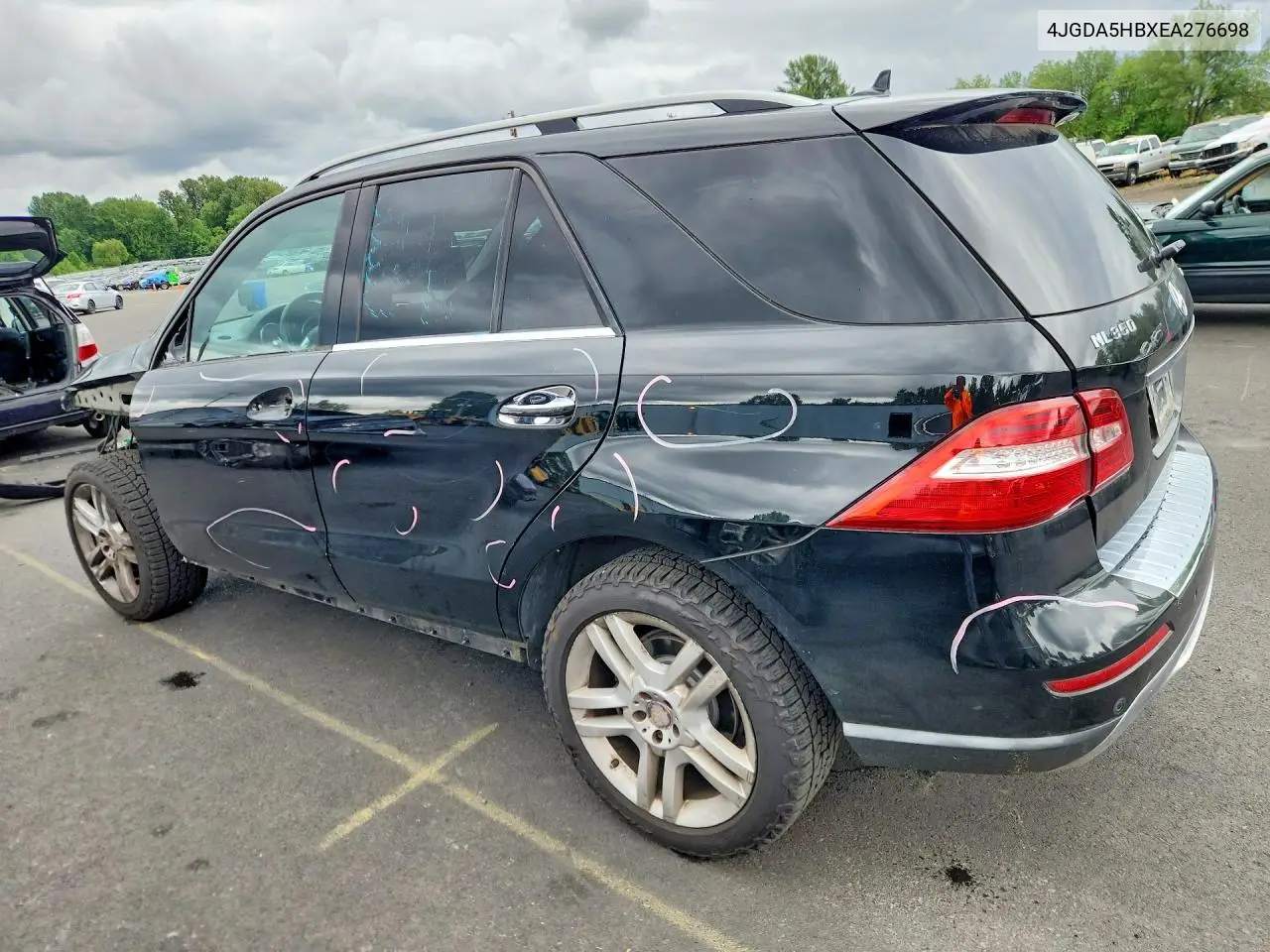 2014 Mercedes-Benz Ml 350 4Matic VIN: 4JGDA5HBXEA276698 Lot: 57738976