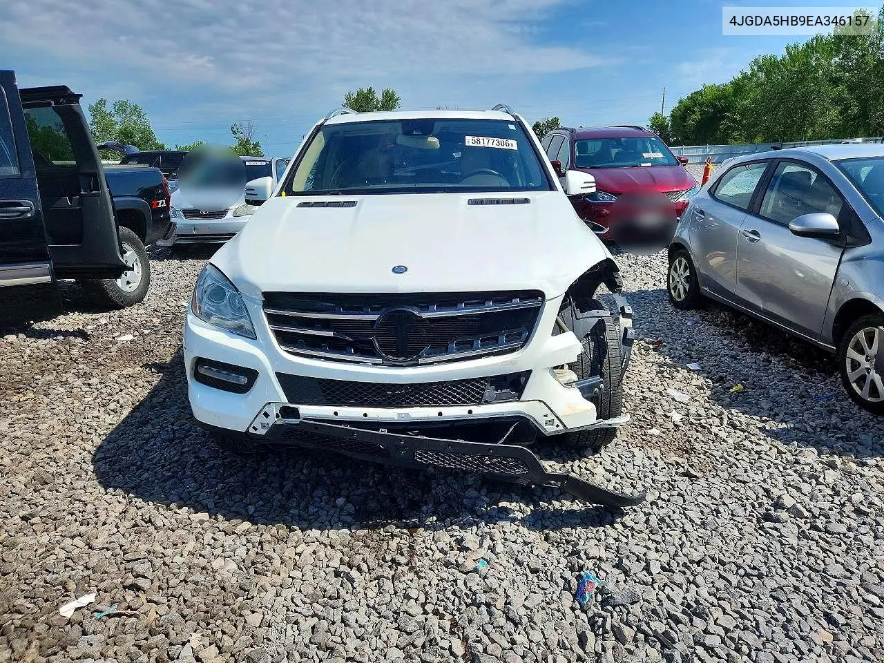 2014 Mercedes-Benz Ml 350 4Matic VIN: 4JGDA5HB9EA346157 Lot: 58177306