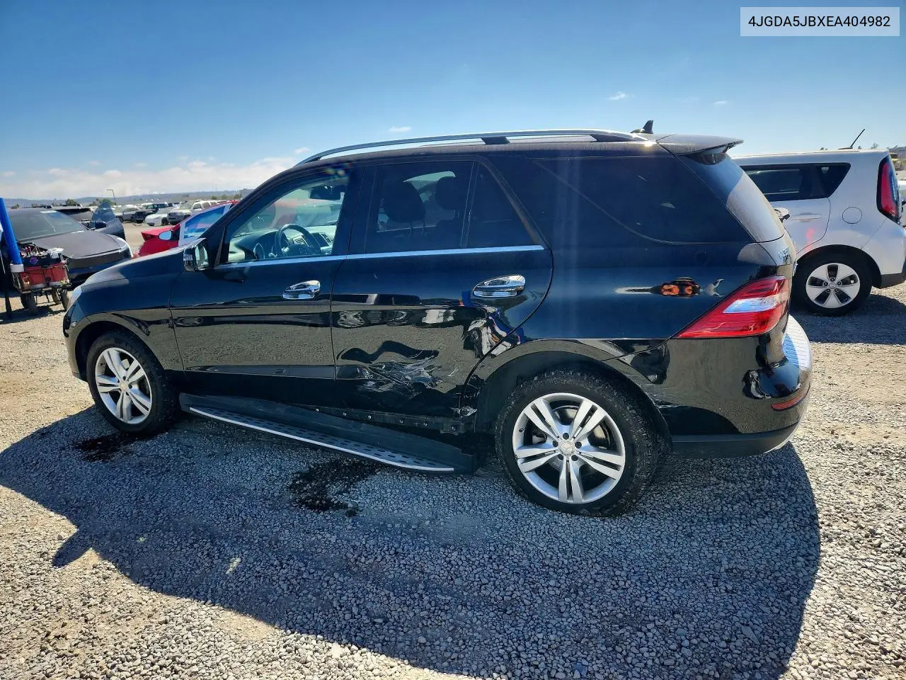 2014 Mercedes-Benz Ml 350 VIN: 4JGDA5JBXEA404982 Lot: 58268836