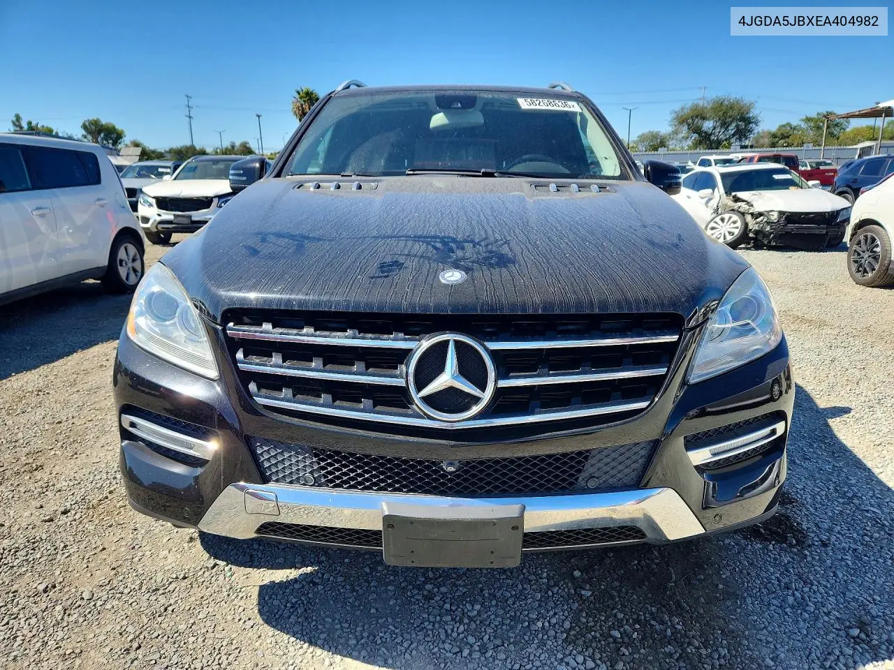 2014 Mercedes-Benz Ml 350 VIN: 4JGDA5JBXEA404982 Lot: 58268836