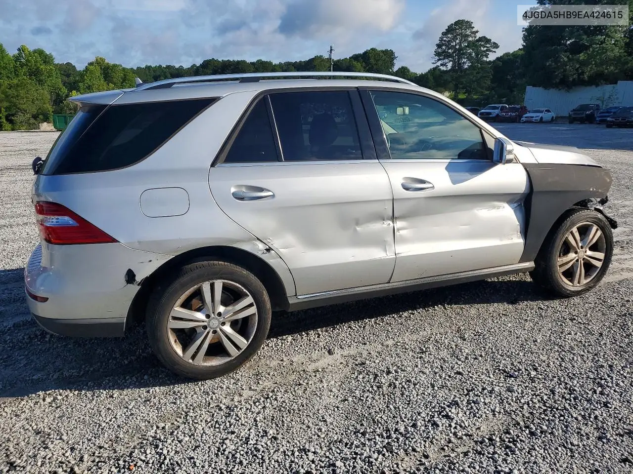2014 Mercedes-Benz Ml 350 4Matic VIN: 4JGDA5HB9EA424615 Lot: 58653226