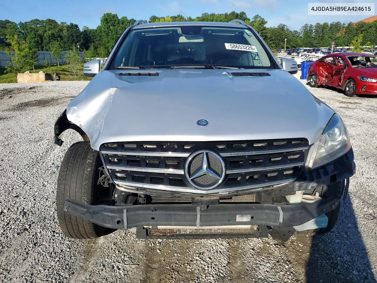2014 Mercedes-Benz Ml 350 4Matic VIN: 4JGDA5HB9EA424615 Lot: 58653226
