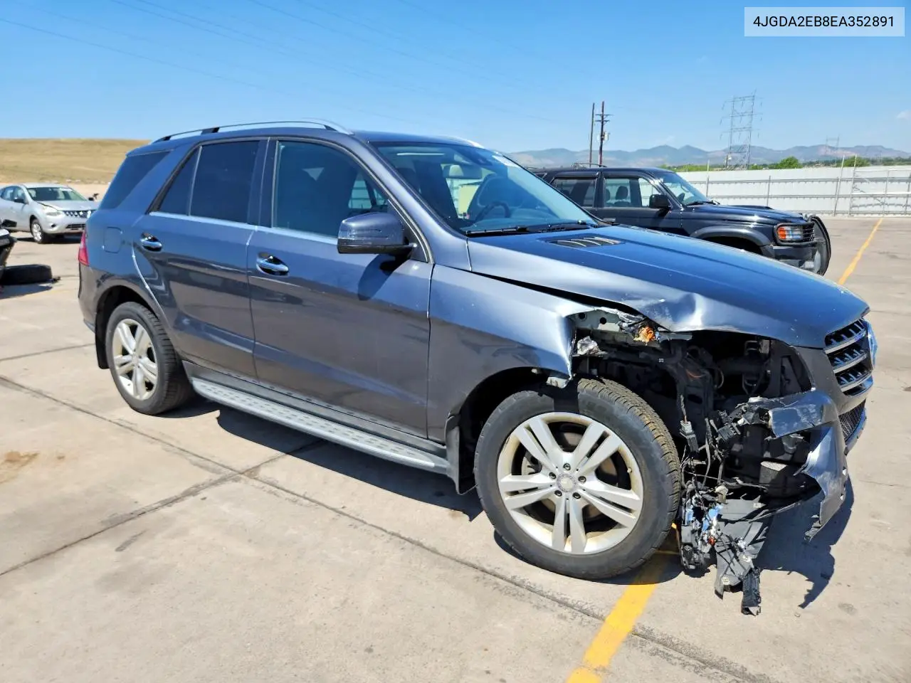 2014 Mercedes-Benz Ml 350 Bluetec VIN: 4JGDA2EB8EA352891 Lot: 58915906