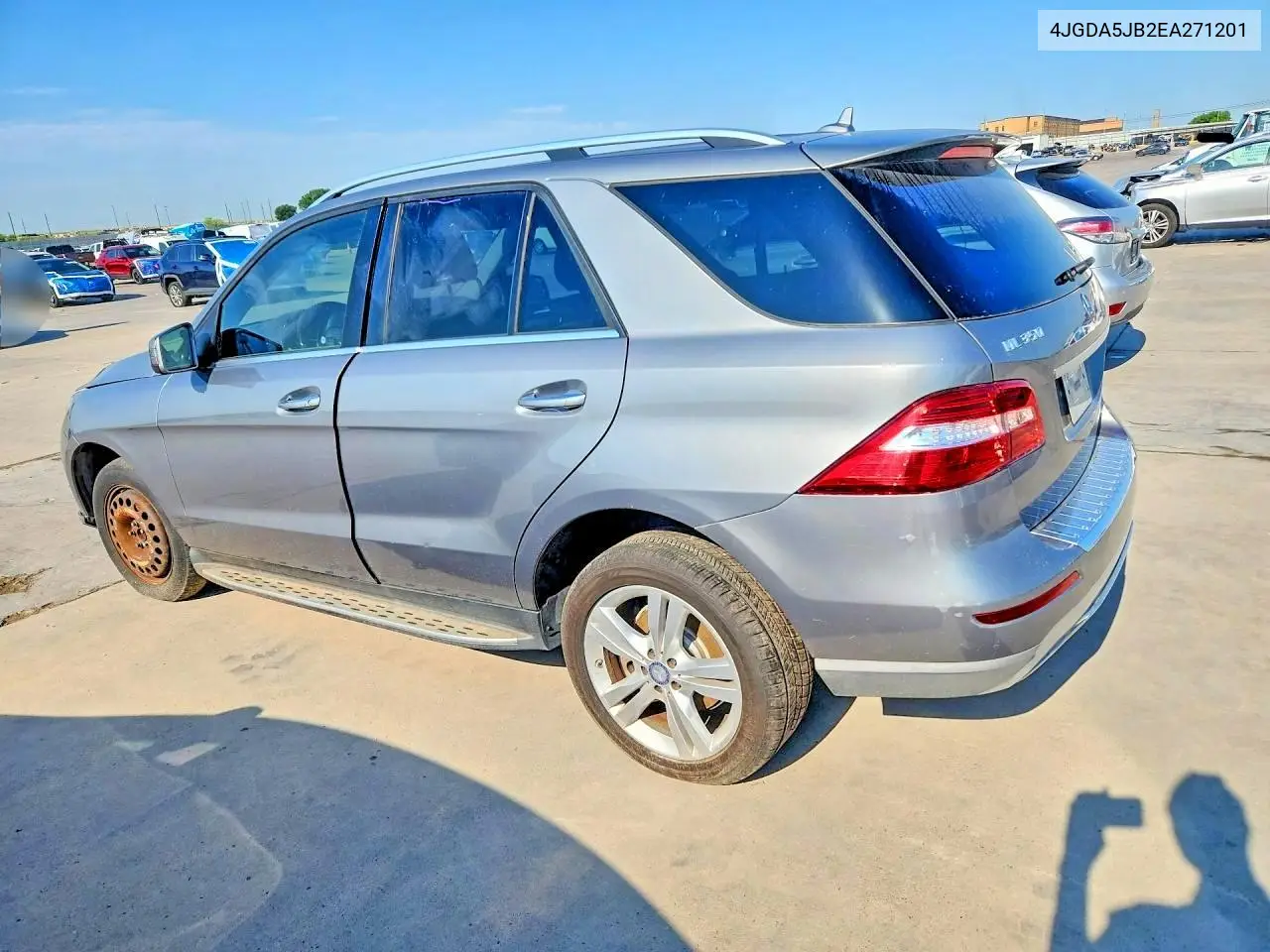 2014 Mercedes-Benz Ml 350 VIN: 4JGDA5JB2EA271201 Lot: 59775736