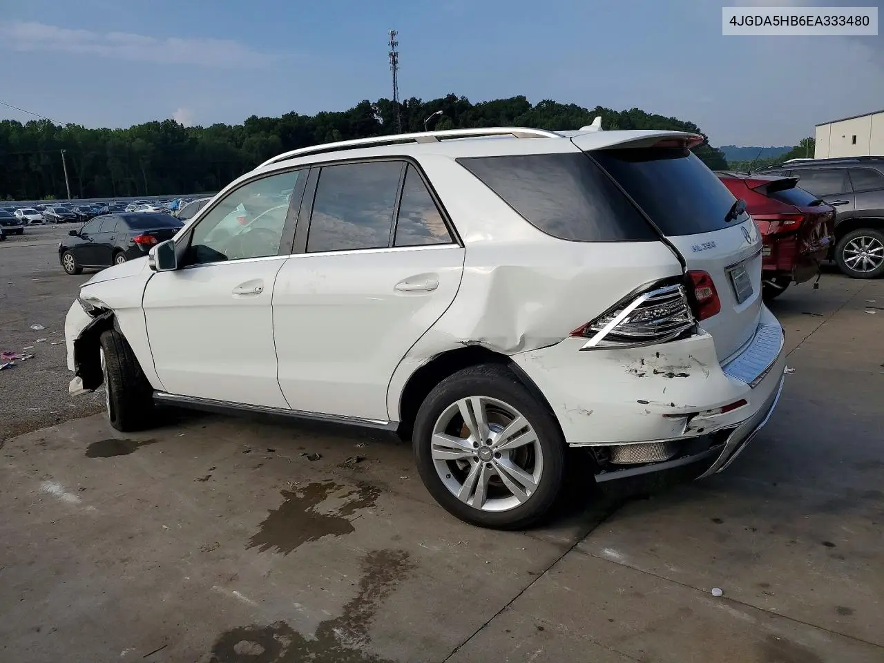 2014 Mercedes-Benz Ml 350 4Matic VIN: 4JGDA5HB6EA333480 Lot: 59945866