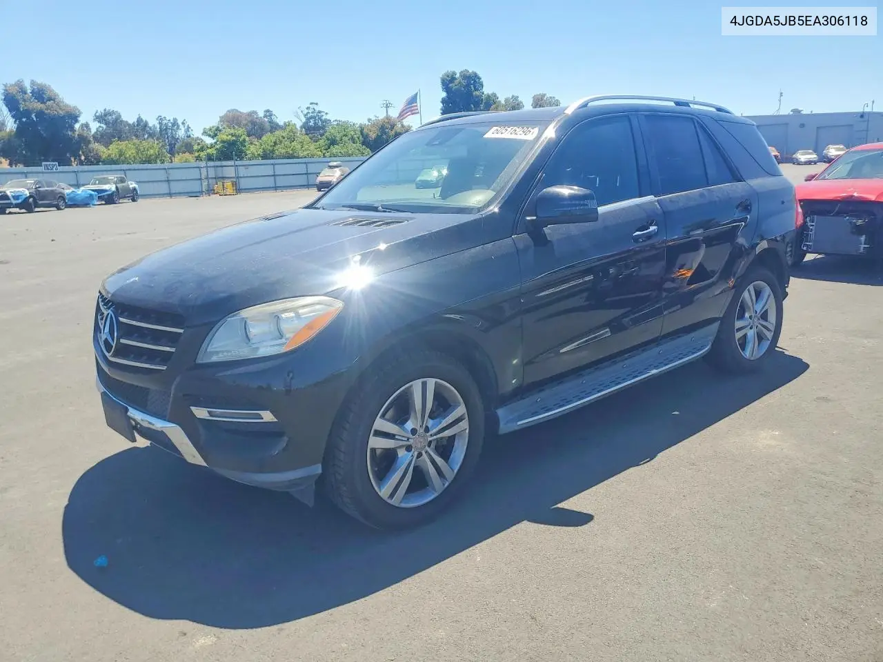 2014 Mercedes-Benz Ml 350 VIN: 4JGDA5JB5EA306118 Lot: 60516296
