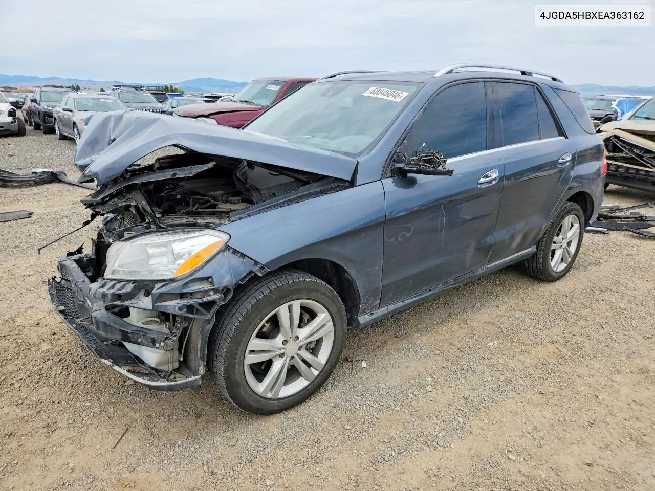 2014 Mercedes-Benz Ml 350 4Matic VIN: 4JGDA5HBXEA363162 Lot: 60846046