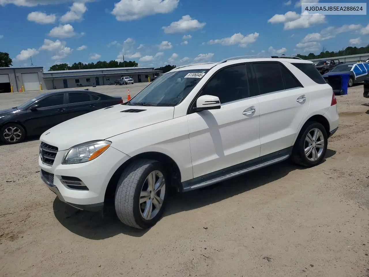 2014 Mercedes-Benz Ml 350 VIN: 4JGDA5JB5EA288624 Lot: 61306046