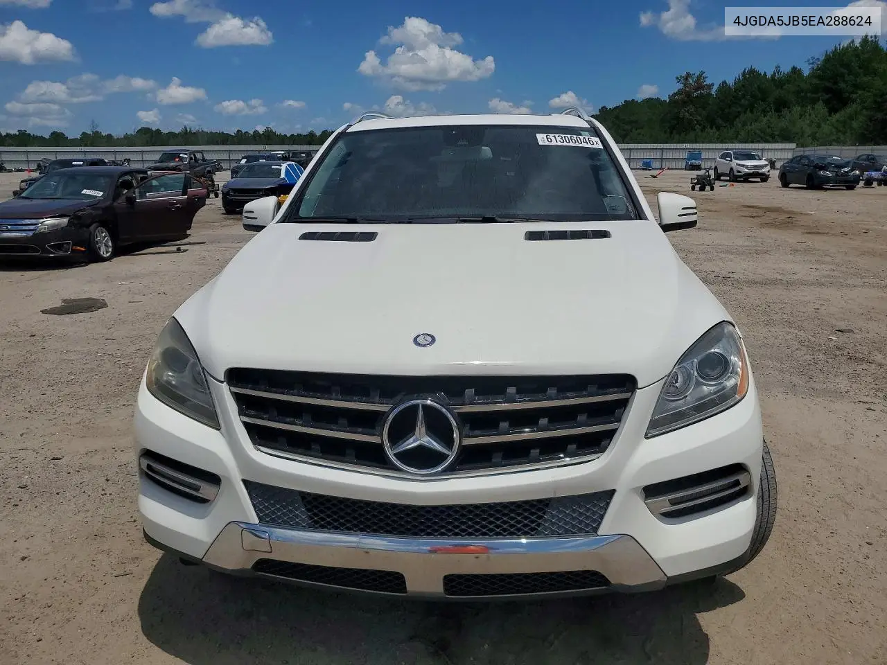 2014 Mercedes-Benz Ml 350 VIN: 4JGDA5JB5EA288624 Lot: 61306046