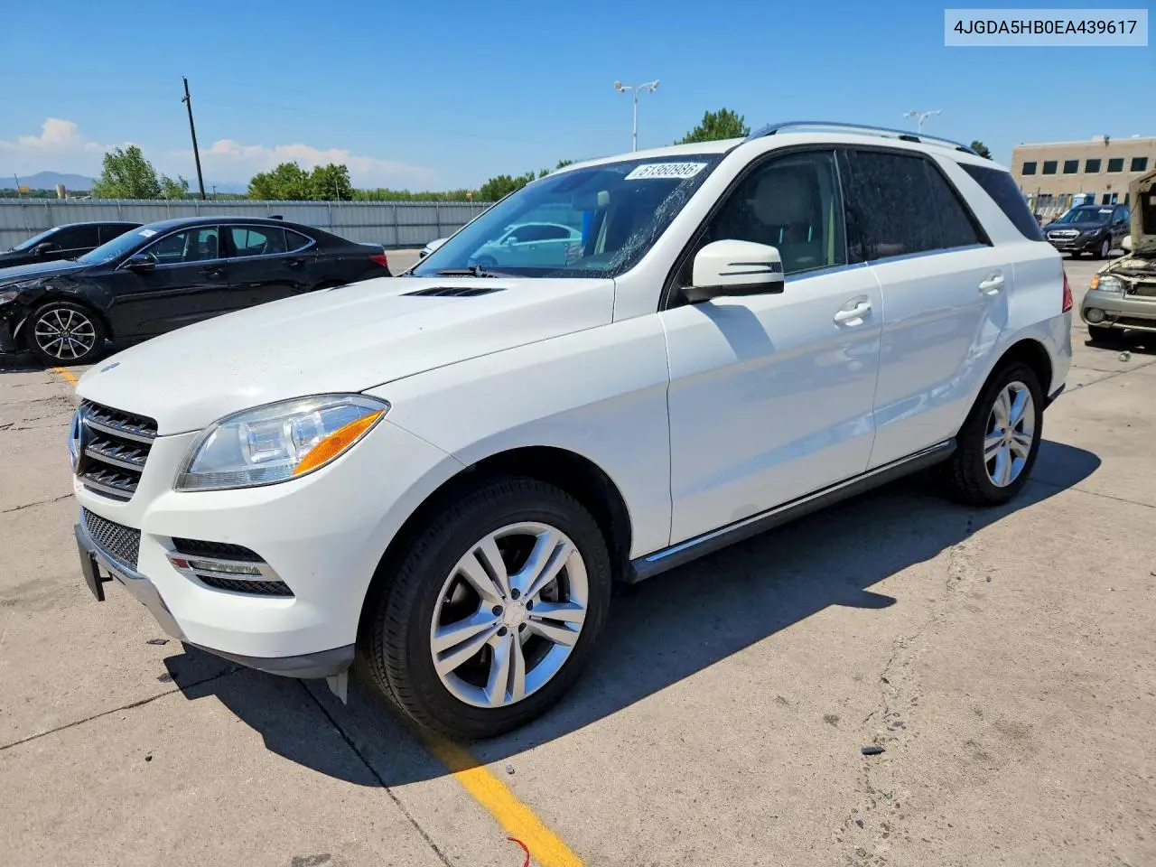 2014 Mercedes-Benz Ml350 VIN: 4JGDA5HB0EA439617 Lot: 61360986