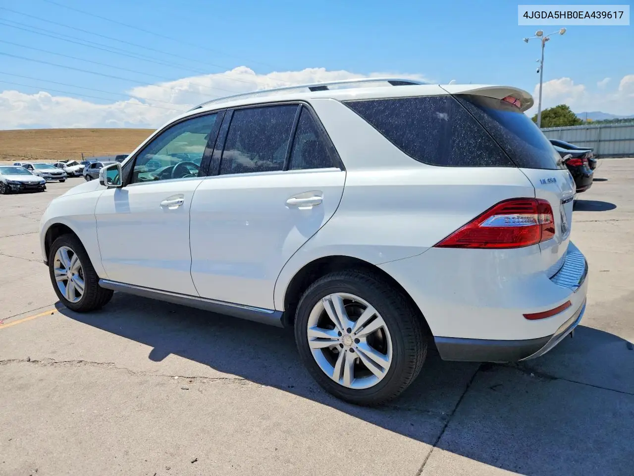 2014 Mercedes-Benz Ml350 VIN: 4JGDA5HB0EA439617 Lot: 61360986