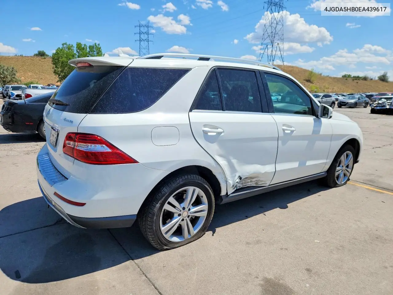 2014 Mercedes-Benz Ml350 VIN: 4JGDA5HB0EA439617 Lot: 61360986