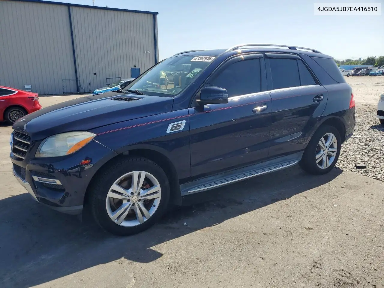 2014 Mercedes-Benz Ml 350 VIN: 4JGDA5JB7EA416510 Lot: 61362936