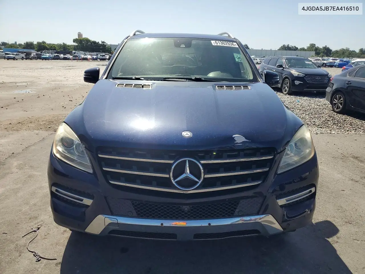 2014 Mercedes-Benz Ml 350 VIN: 4JGDA5JB7EA416510 Lot: 61362936