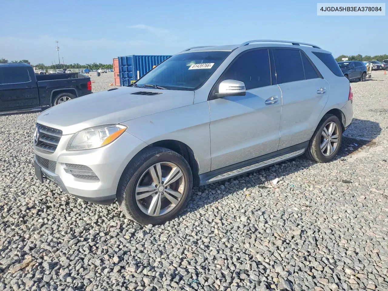 2014 Mercedes-Benz Ml 350 4Matic VIN: 4JGDA5HB3EA378084 Lot: 61439766