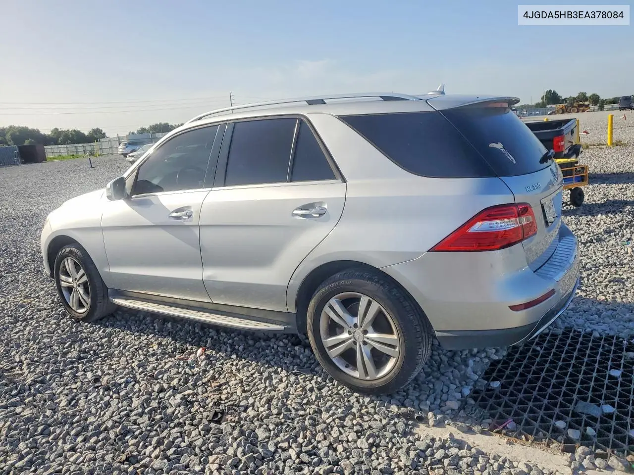 2014 Mercedes-Benz Ml 350 4Matic VIN: 4JGDA5HB3EA378084 Lot: 61439766