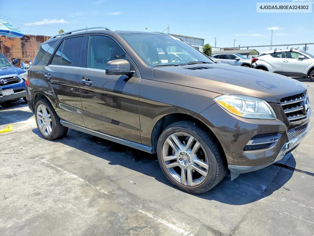 2014 Mercedes-Benz Ml 350 VIN: 4JGDA5JB0EA324302 Lot: 61730226