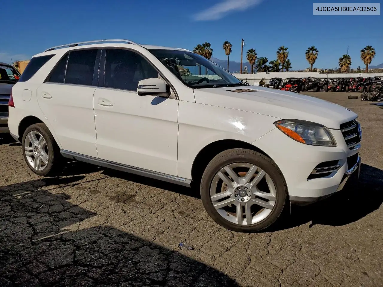2014 Mercedes-Benz Ml 350 4Matic VIN: 4JGDA5HB0EA432506 Lot: 97891075