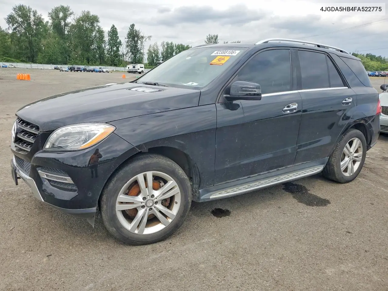 2015 Mercedes-Benz Ml 350 4Matic VIN: 4JGDA5HB4FA522775 Lot: 52388106