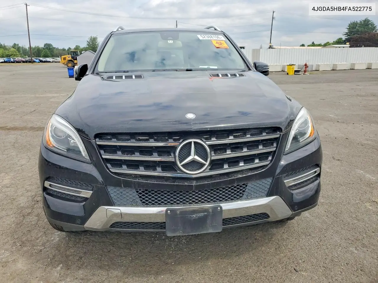 2015 Mercedes-Benz Ml 350 4Matic VIN: 4JGDA5HB4FA522775 Lot: 52388106