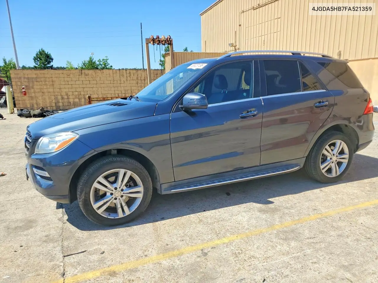 2015 Mercedes-Benz Ml 350 4Matic VIN: 4JGDA5HB7FA521359 Lot: 55820136