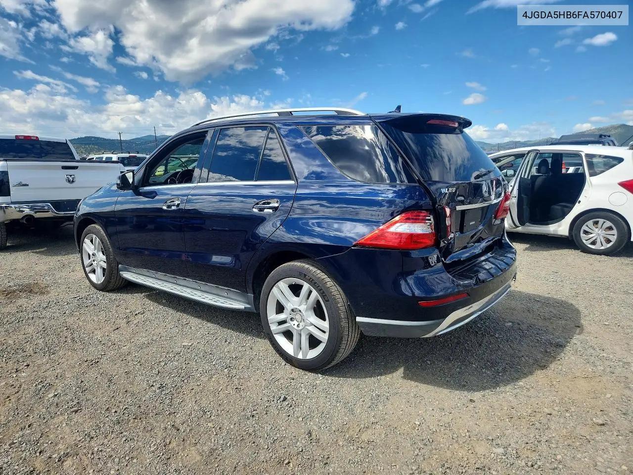 2015 Mercedes-Benz Ml 350 4Matic VIN: 4JGDA5HB6FA570407 Lot: 58114806