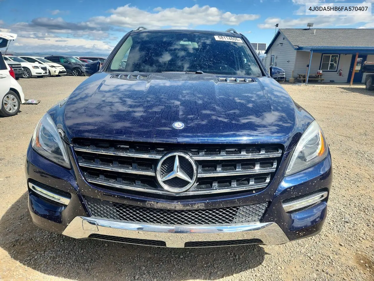 2015 Mercedes-Benz Ml 350 4Matic VIN: 4JGDA5HB6FA570407 Lot: 58114806