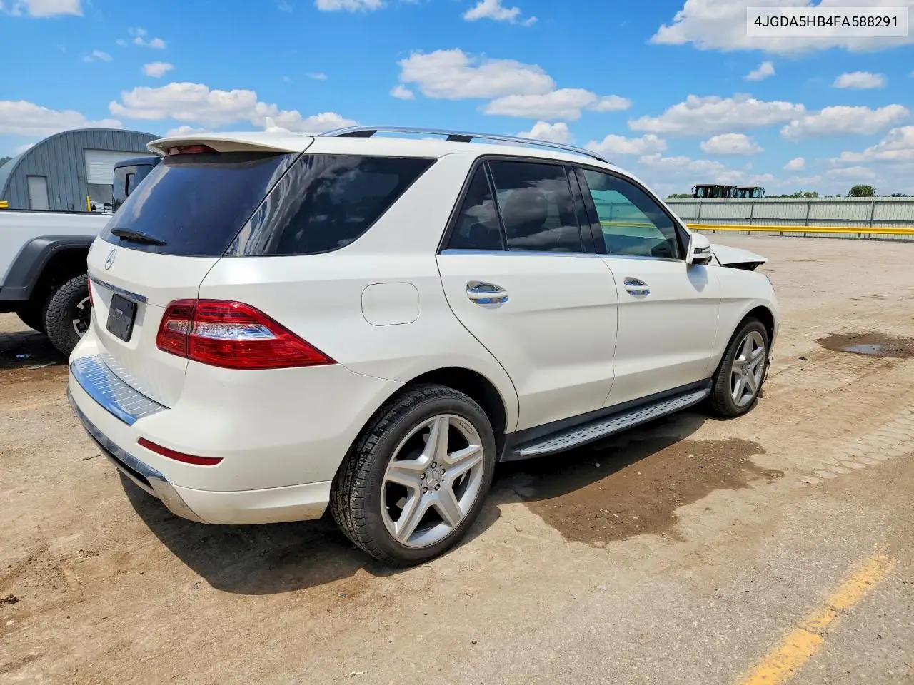 2015 Mercedes-Benz Ml 350 4Matic VIN: 4JGDA5HB4FA588291 Lot: 58229916