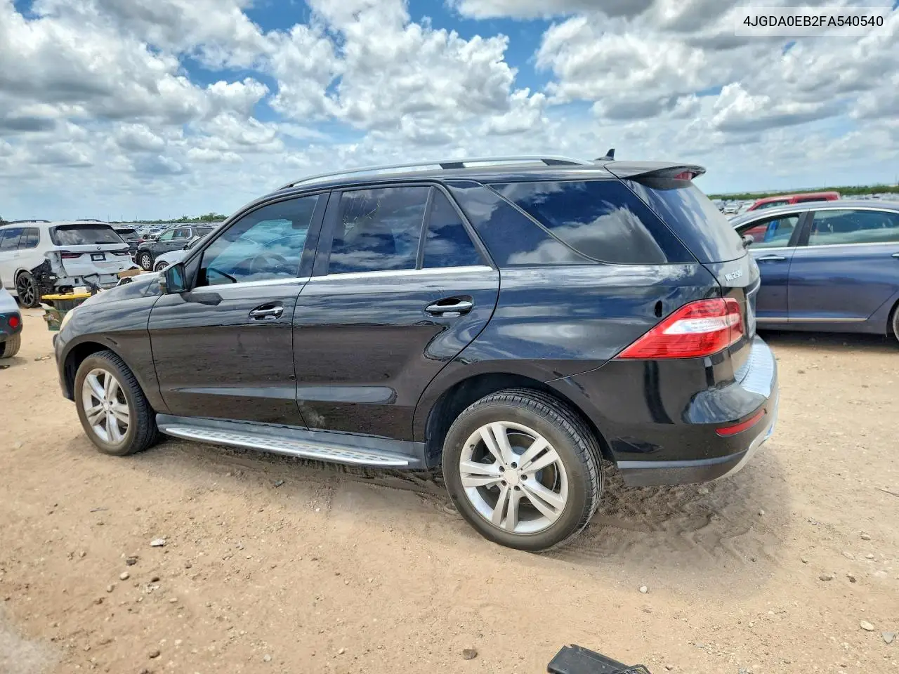 2015 Mercedes-Benz Ml 250 Bluetec VIN: 4JGDA0EB2FA540540 Lot: 59215676