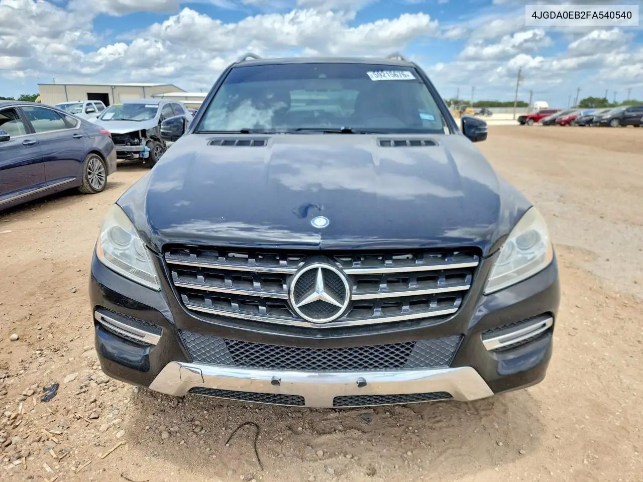 2015 Mercedes-Benz Ml 250 Bluetec VIN: 4JGDA0EB2FA540540 Lot: 59215676