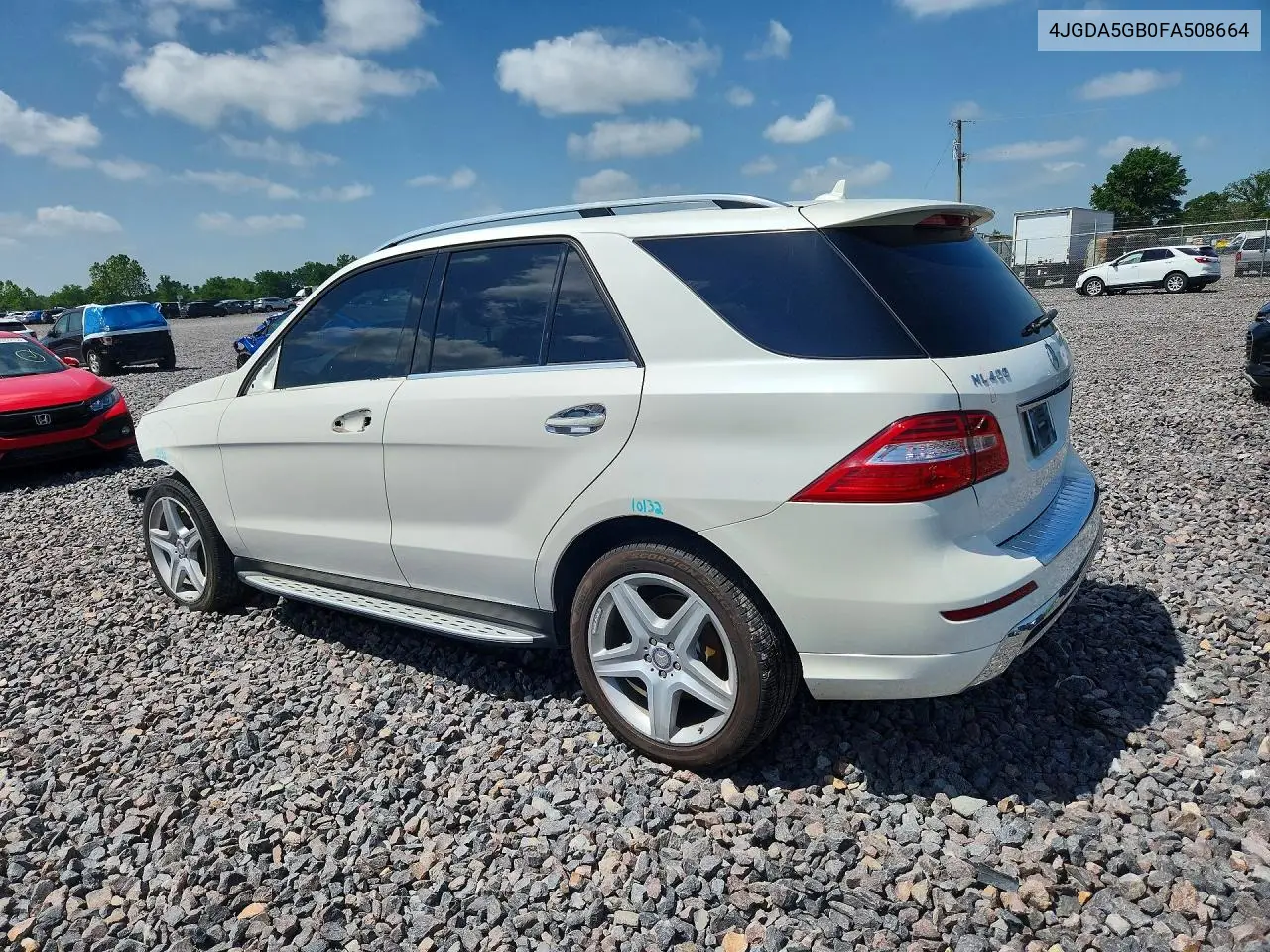 2015 Mercedes-Benz Ml 400 4Matic VIN: 4JGDA5GB0FA508664 Lot: 59237986