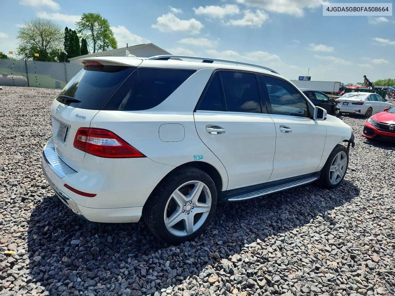 2015 Mercedes-Benz Ml 400 4Matic VIN: 4JGDA5GB0FA508664 Lot: 59237986