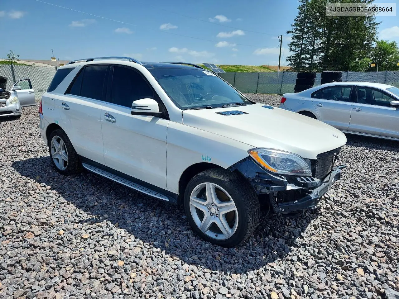 2015 Mercedes-Benz Ml 400 4Matic VIN: 4JGDA5GB0FA508664 Lot: 59237986