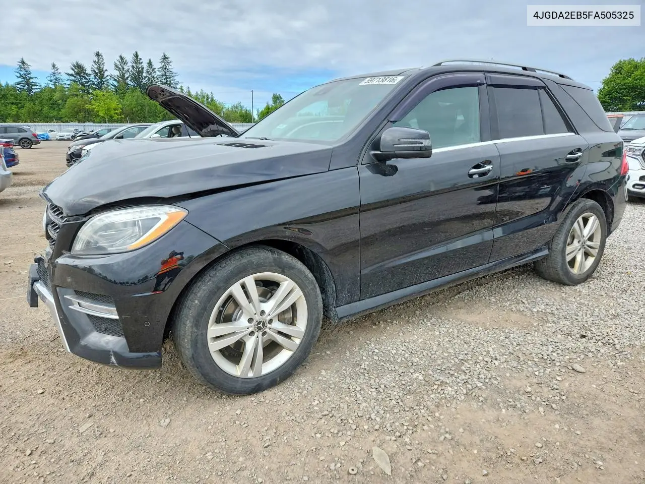 2015 Mercedes-Benz Ml 350 Bluetec VIN: 4JGDA2EB5FA505325 Lot: 59713816