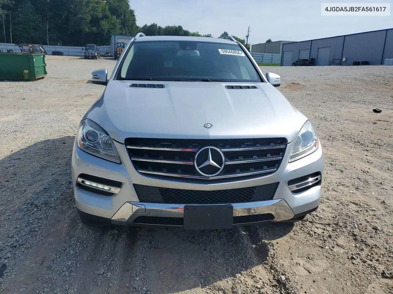 2015 Mercedes-Benz Ml 350 VIN: 4JGDA5JB2FA561617 Lot: 59946856