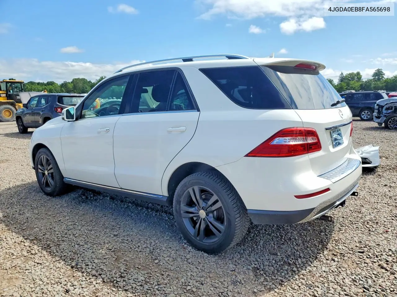 2015 Mercedes-Benz Ml 250 Bluetec VIN: 4JGDA0EB8FA565698 Lot: 60072496