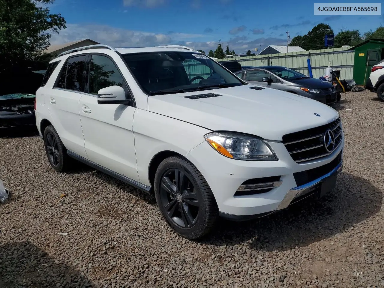 2015 Mercedes-Benz Ml 250 Bluetec VIN: 4JGDA0EB8FA565698 Lot: 60072496